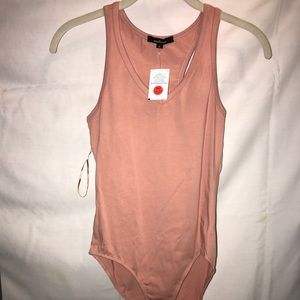 Ambiance Light Pink V-Neck Bodysuit